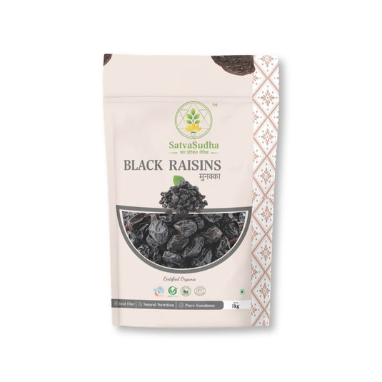 Organic Raw Black Raisins (मुनक्का)