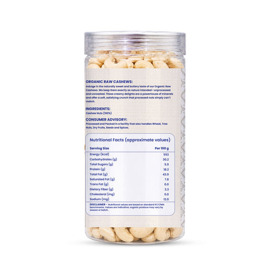 Organic Raw Cashews (काजू)