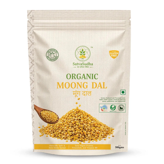 Organic Marwar Unpolished Moong Dal - Satva Sudha