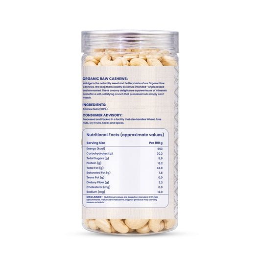 Organic Raw Cashews (काजू) - Satva Sudha