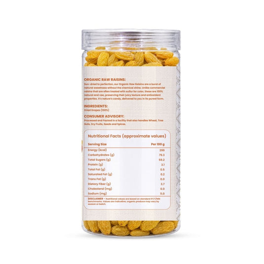 Organic Raw Raisins (किशमिश) - Satva Sudha